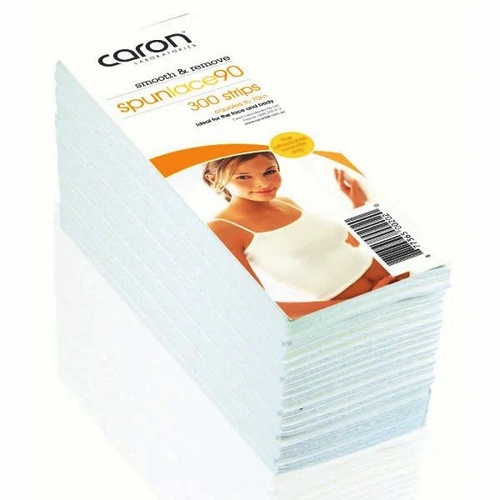 Caronlab Venetian Spunlace 90 Pre Cut Spun Lace Waxing Strips - 300 Pack