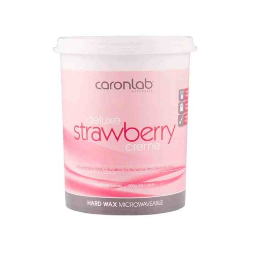 Caronlab Deluxe Strawberry Creme Professional Hard Wax 800ml