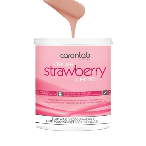 Caronlab Deluxe Strawberry Creme Professional Strip Wax 800ml