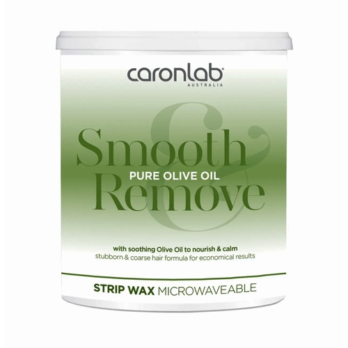 Caronlab Smooth & Remove Pure Olive Oil Microwave Strip Wax 800ml