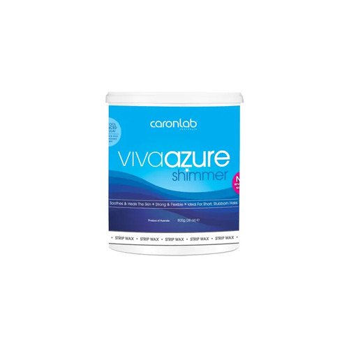 Caronlab VivaAzure Shimmer Microwaveable Strip Wax 800ml tub