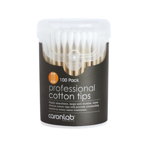 Caronlab Professional Double Ended Cotton Tips 100 Pack