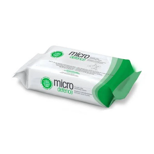 Caronlab Micro Defence Biocide Skin Body Sanitising Wipes - 100 Pack