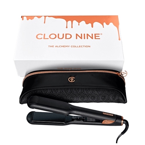 Cloud Nine Wide Iron Hair Straightener - Rose Gold Embellished Alchemy Collection