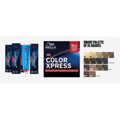 Wella Professional Color Xpress Hair Colour Shades Chart - 2025