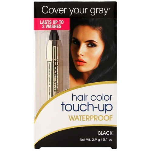 Cover Your Gray Black Hair Color Touch Up Lasts 3 Washes