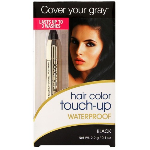 Cover Your Gray Hair Color Touch Up Waterproof Pencil - Black