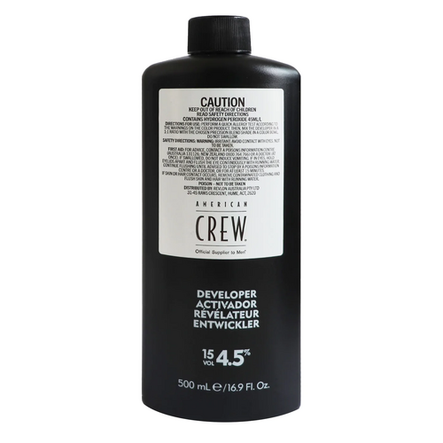 American Crew Precision Blend Developer 15 Vol - 4.5%  500ml Peroxide 