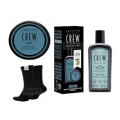 American Crew Fiber & Pre-Styling Cleanser Shampoo + Bouns AmericanCrew Socks