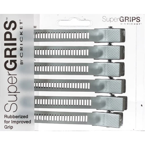 Cricket Professional Super Grips 6pc Sectioning Clips - Silver