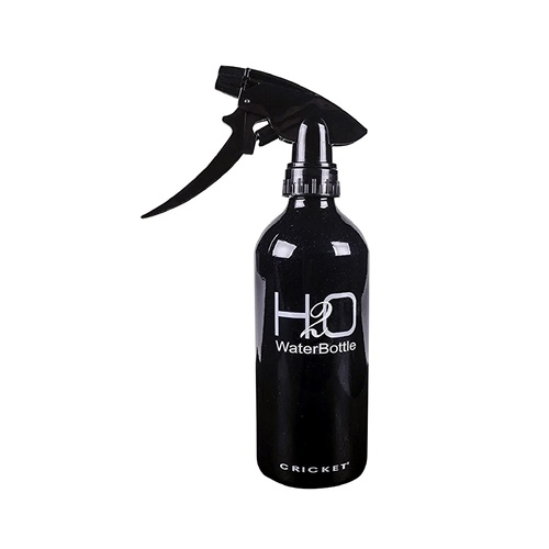 Cricket H2O Aluminium Water Spray Bottle - Black