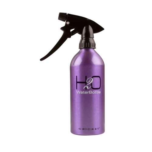 Cricket H2O Aluminium Water Spray Bottle - Purple