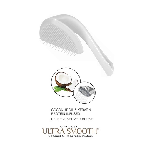 Cricket Ultra Smooth Coconut Oil & Keratin Protein Infused Detangling Brush