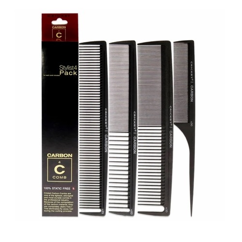 Cricket Carbon Comb Stylist Set 4pc Pack
