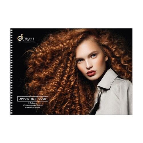 Dateline Professional 9 Column Salon Appointment Book