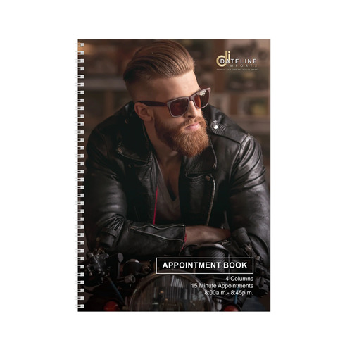 Dateline Professional 4 Column Barber Salon Appointment Book