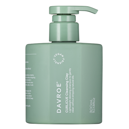 Davroe CURLiCUE Cleansing Clay 300ml Lightweight Detoxing Shampoo