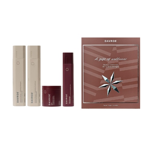 Davroe Moisture Senses Quad Pack With Shampoo Conditioner MCT & Tame Detangler