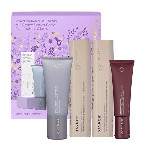 DAVROE BLONDE SENSES Toned Hydrated Hair Quad Pack