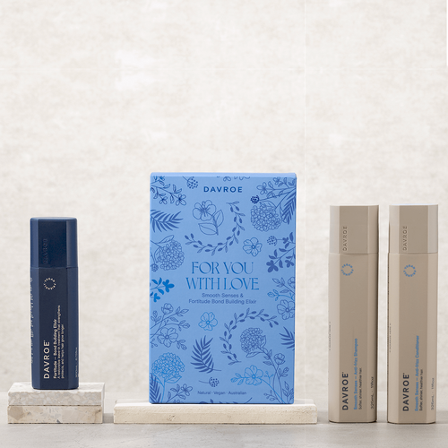 DAVROE SMOOTH SENSES TRIO PACK SHAMPOO, CONDITIONER & ELIXIR