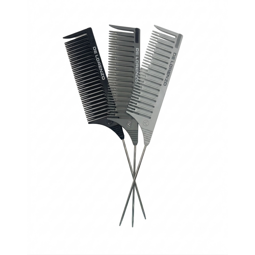 De Lorenzo Professional The Highlight & Balayage Tail Comb Set of 3