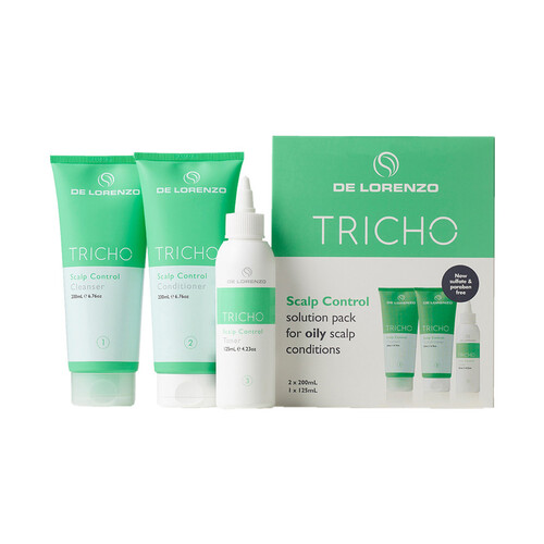 De Lorenzo Tricho Oily Scalp Control Solution Trio Pack - Oily Scalp