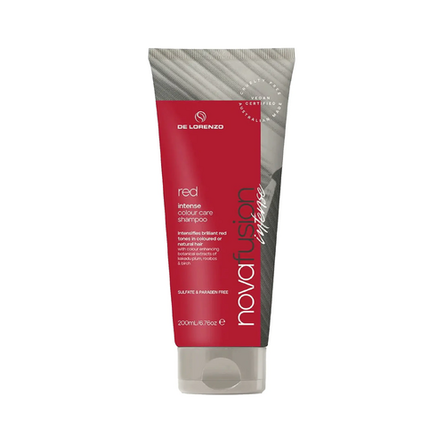 De Lorenzo Novafusion Intense Red Colour Care Shampoo 200ml Delorenzo