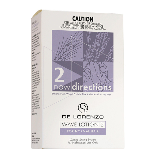De Lorenzo Wave Lotion 2 Perm Solution Kit For Normal Hair Box Kit