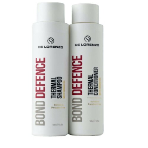 De Lorenzo Bond Defence Thermal Shampoo & Conditioner 500ml Duo with Argan Oil