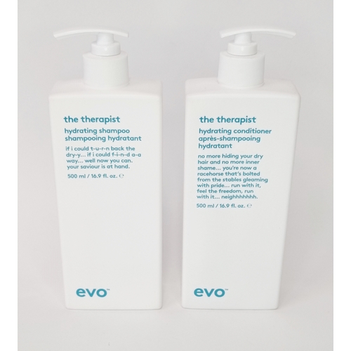 Evo The Therapist Hydrating Shampoo And Conditioner 500ml Duo Buddies
