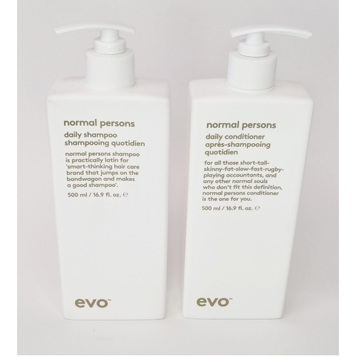 evo Normal Persons Daily Shampoo and Conditioner 500ml Duo