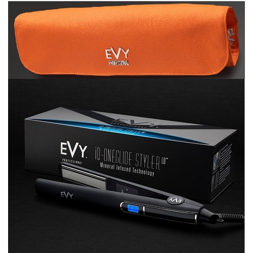 Evy Professional iQ-OneGlide 1.0" Hair Straightening Iron - Zest Bag
