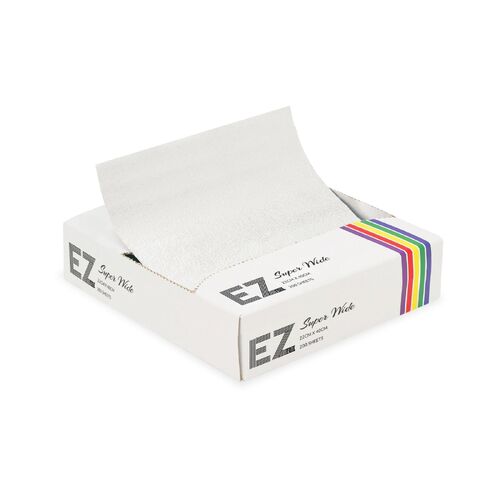 EZ FOIL SUPER EXTRA WIDE Silver POP UP Pre Cut 22cm X 40cm 200 Sheets