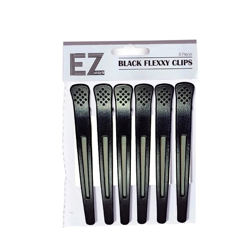EZ Essentials Black Flexxy Clip - 6 Pack