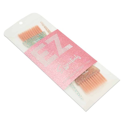 EZ Essentials Feather Bristle Glitter Tint Brush 2 pack