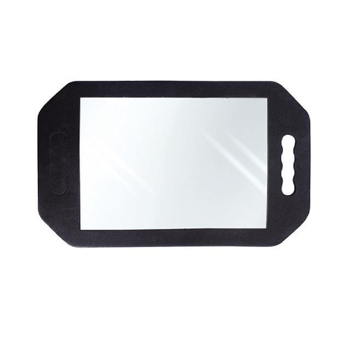 Rectangle Handheld Foam Covered Back Mirror Hairdressing Hair Salon Barbers Tool