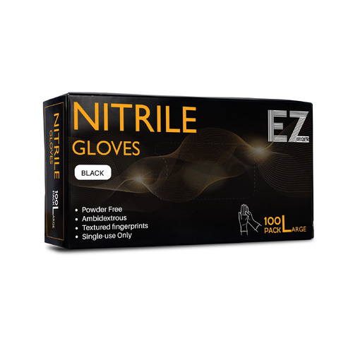 Ez Essentials Premium Nitrile Large Disposable Gloves 100 pc