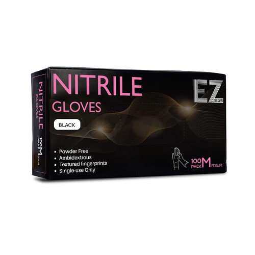 Ez Essentials Premium Nitrile Medium Disposable Gloves 100pcs