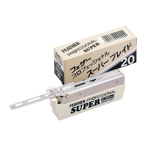 FEATHER Professional Single Injector SUPER Razor Blades 20 Blade Cartridge