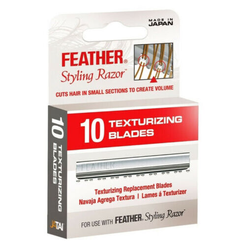Feather Styling Razor - Texturizing / Thinning Replacement Blades 10 Blade Pack