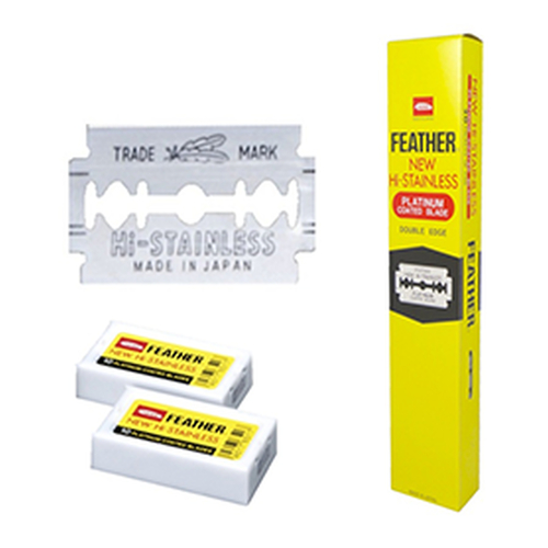 Feather Double Sided Razor Blades 20 Packs of 5 Blades (100 Blades)