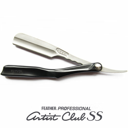 Feather ACS-RB Professional Artist Club SS Folding BLACK Razor Made in Japan