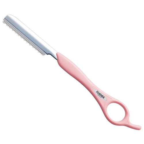 Feather SR-SBP BABY PINK Styling Razor Long Handle - Made in Japan