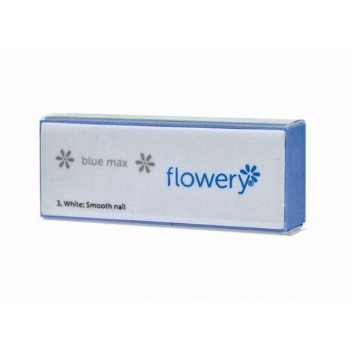 Flowery Blue Max 4 Way Buffer Nail File
