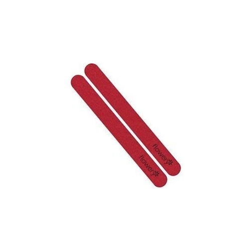 Flowery Nail File X2 Red Roster Coarse/ Medium  2 files