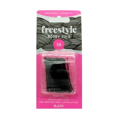Freestyle Hair Bobby Pins 36pc - Black