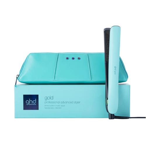 ghd Professional Limited Edition Mystic Aqua Gold Styler Hair Straightener Iron