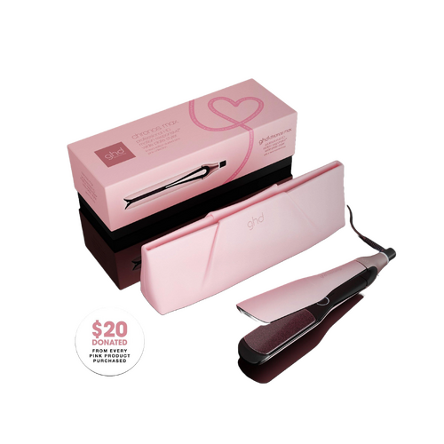 ghd Chronos Max Styler In Limited Edition Dusted Pink Hair Straightener iron - 43mm Wide Plate