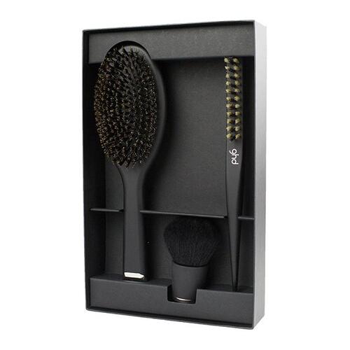 ghd Professional Dressing Kit Natural bristle oval brush, dressing brush & finishing brush