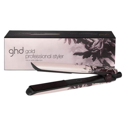 ghd Professional Ink On Pink Limited Edition Gold Styler Hair Straightener Straightening Iron
